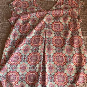 DR2 Multicolor Geometric Women's Blouse